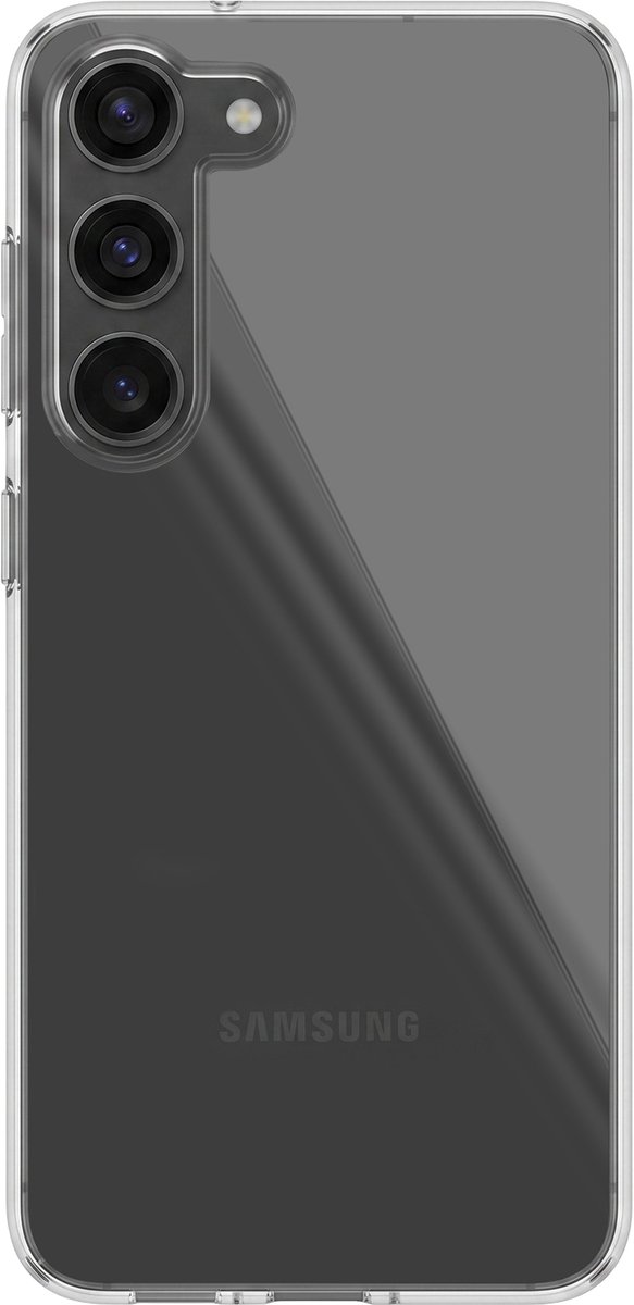 Mayaxess, Hoesje Geschikt voor Samsung Galaxy S23 Soepele Siliconen Gel Bescherming Dun, Transparant