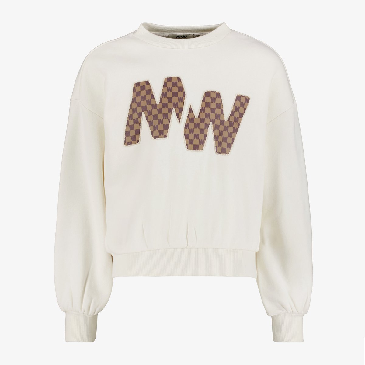 MyWay meisjes sweater met tekstopdruk wit - Maat 146/152