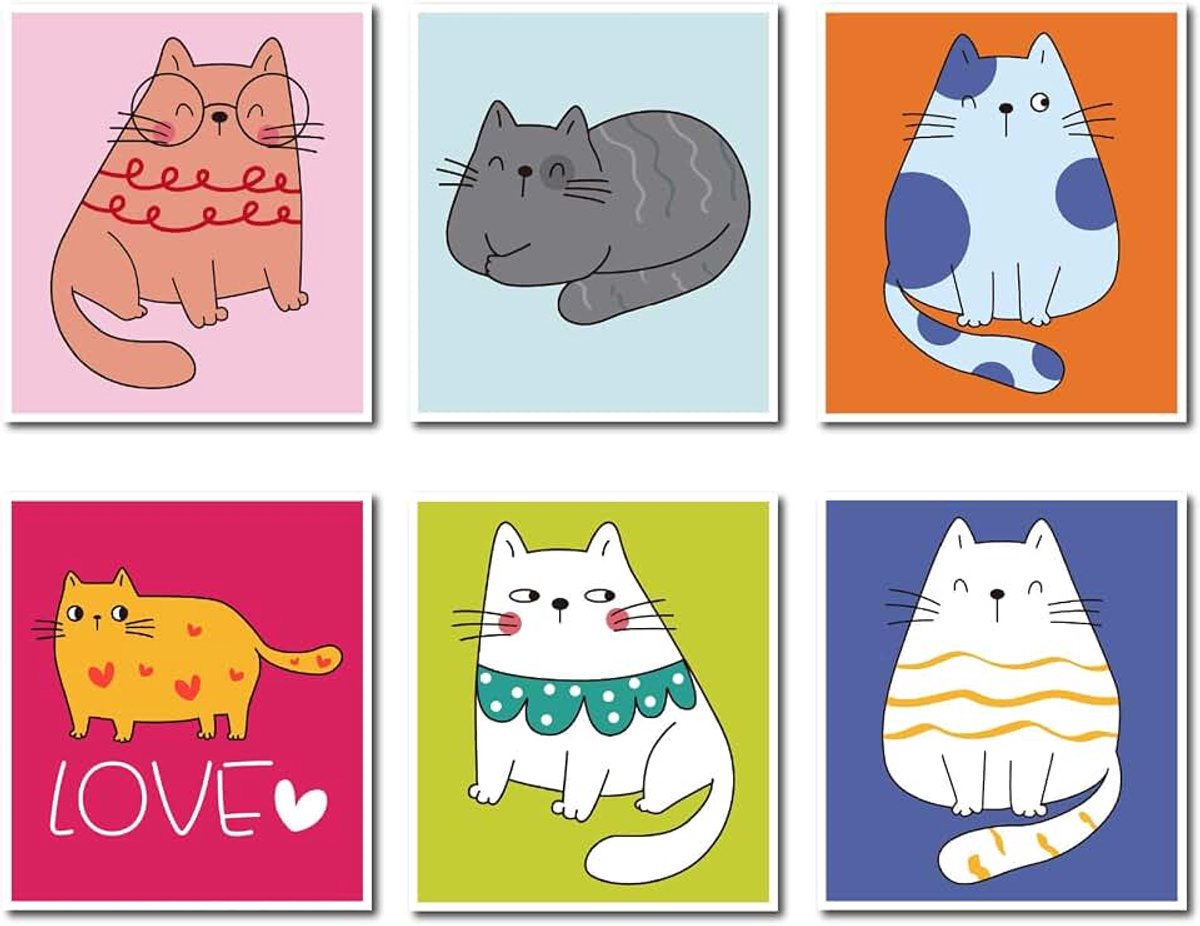 Vaatdoeken Kitty Schotel Handdoeken Katoen Cellulose Herbruikbare Wasbare Absorberende Cartoon Huisdier Dieren Patroon Vaatdoek voor Thuis Keuken Housewarming