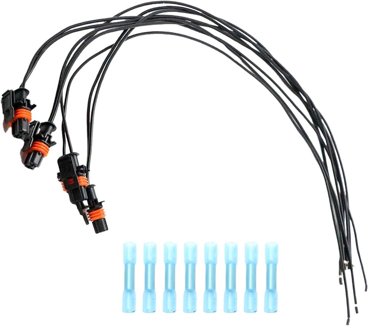 4 stuks injector kabelboom injectiekabel reparatieset 1928404072 voor Clio 4, Espace, Grand Scenic 3, Koleos 1, Laguna 2, Megane, Master 3, Modus, Trafic 2, Twingo, Vel Satis, Fluence