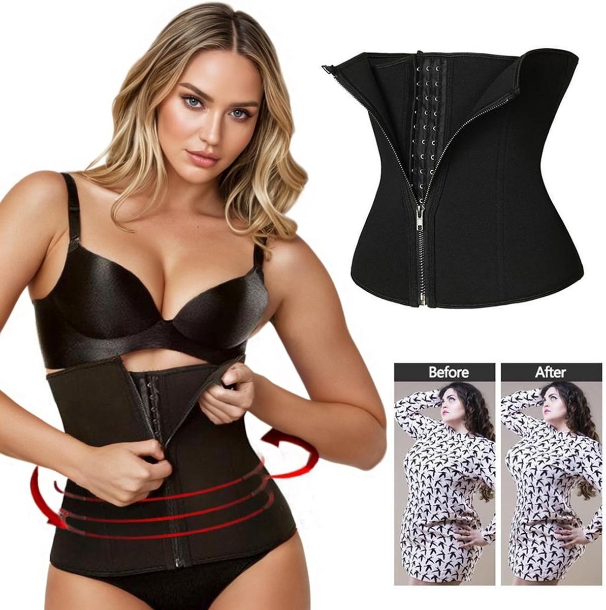 1 STKS Taille Trainer voor Vrouwen, Onderbuste Corset, Taille Afslanken Cincher voor Gym Training, Afslanken, Postpartum Reparatie