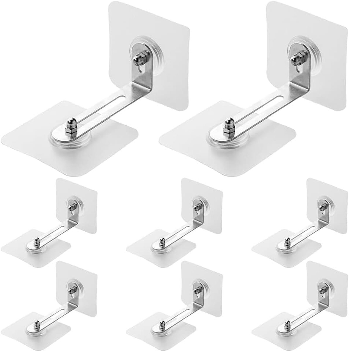 8 paar wandbevestiging zonder boren, kleefhoek, kantelbeveiliging, meubel-wandanker, meubel-wandanker, meubel-wandanker, anti-kantelbeveiliging, meubelriemen, wandbevestiging