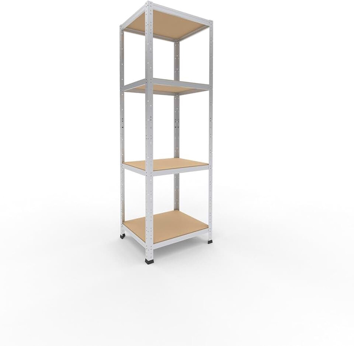 Shelfplaza Home 180x60x50cm metalen stellingkast verzinkt: 4x175kg | stellingen Berging stelling Garagekast Metalen opslagstelling Opbergstelling Zware stelling Opslagrek Garage stelling