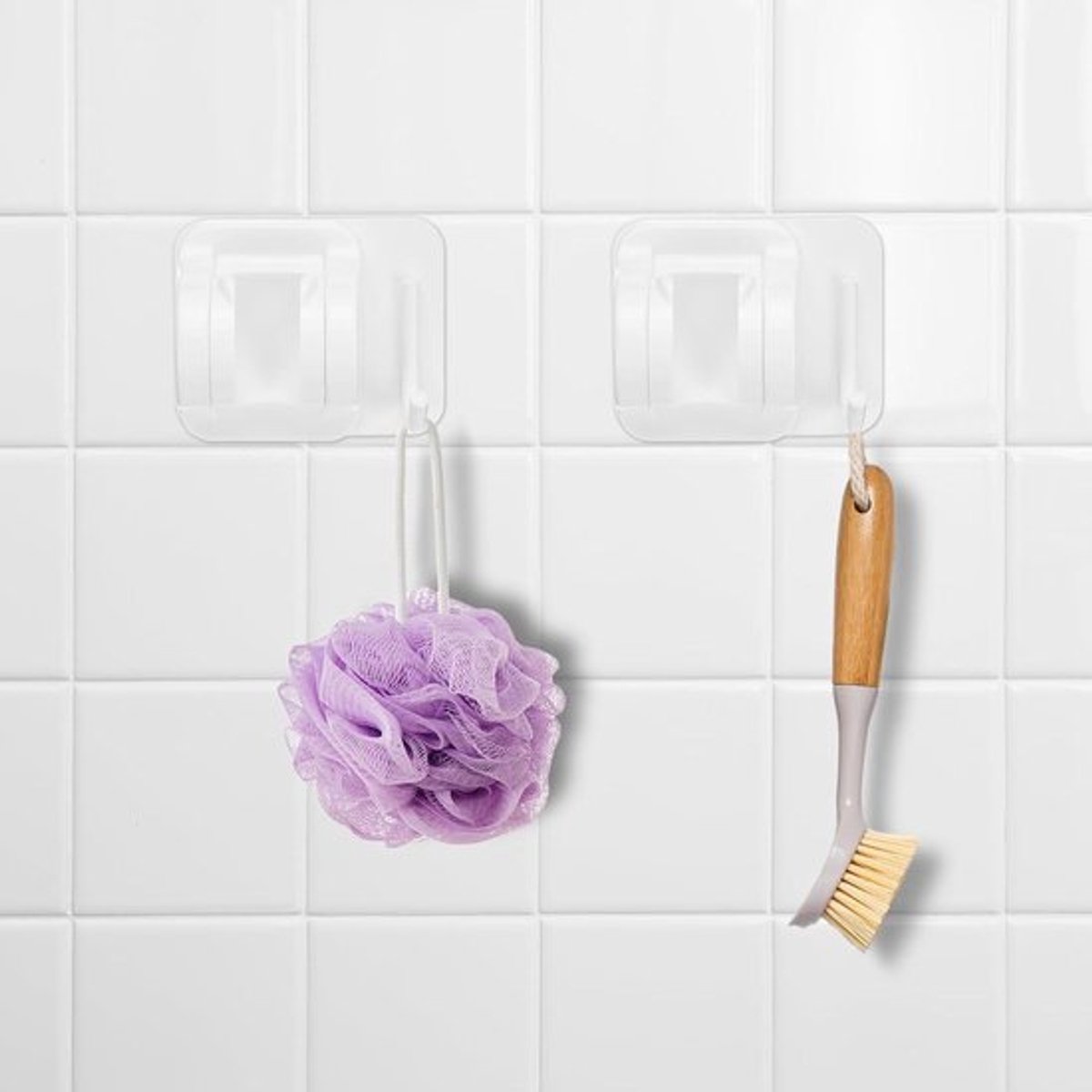 Handdouche met verstelbare haak voor badkamer - Waterdichte douchegreep - Wit