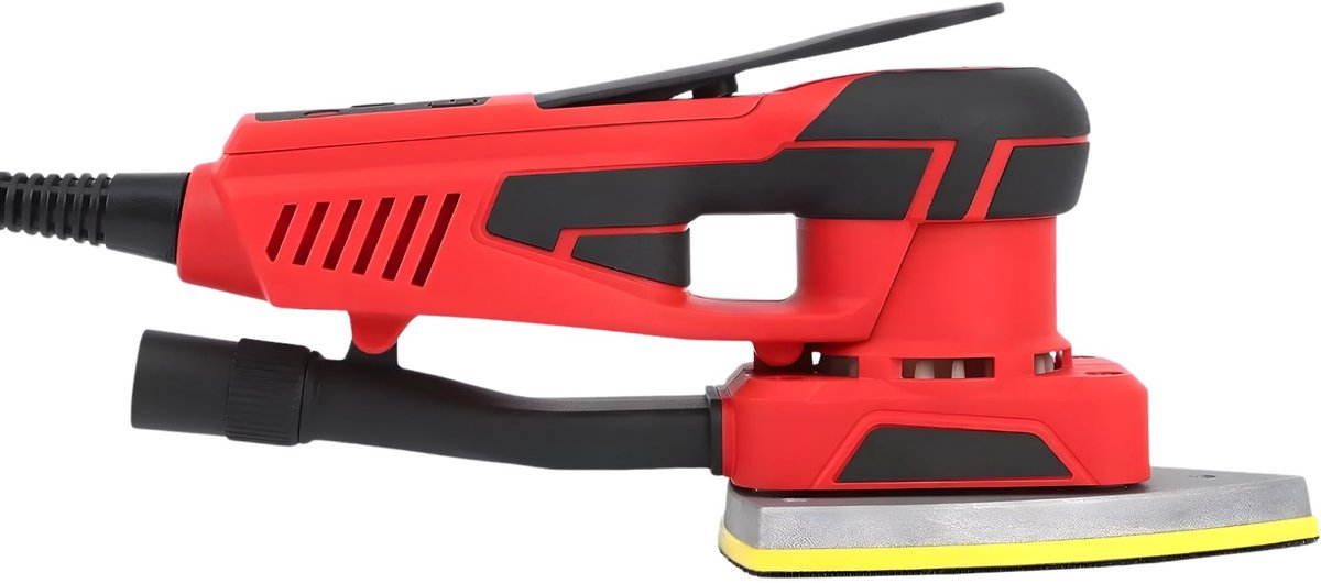 Detailschuurmachine - Elektrische Mouse Sander 350W met Borstelloze Motor, 4000-10000 RPM en 12 Schuurvellen - Metaal en Kunststof