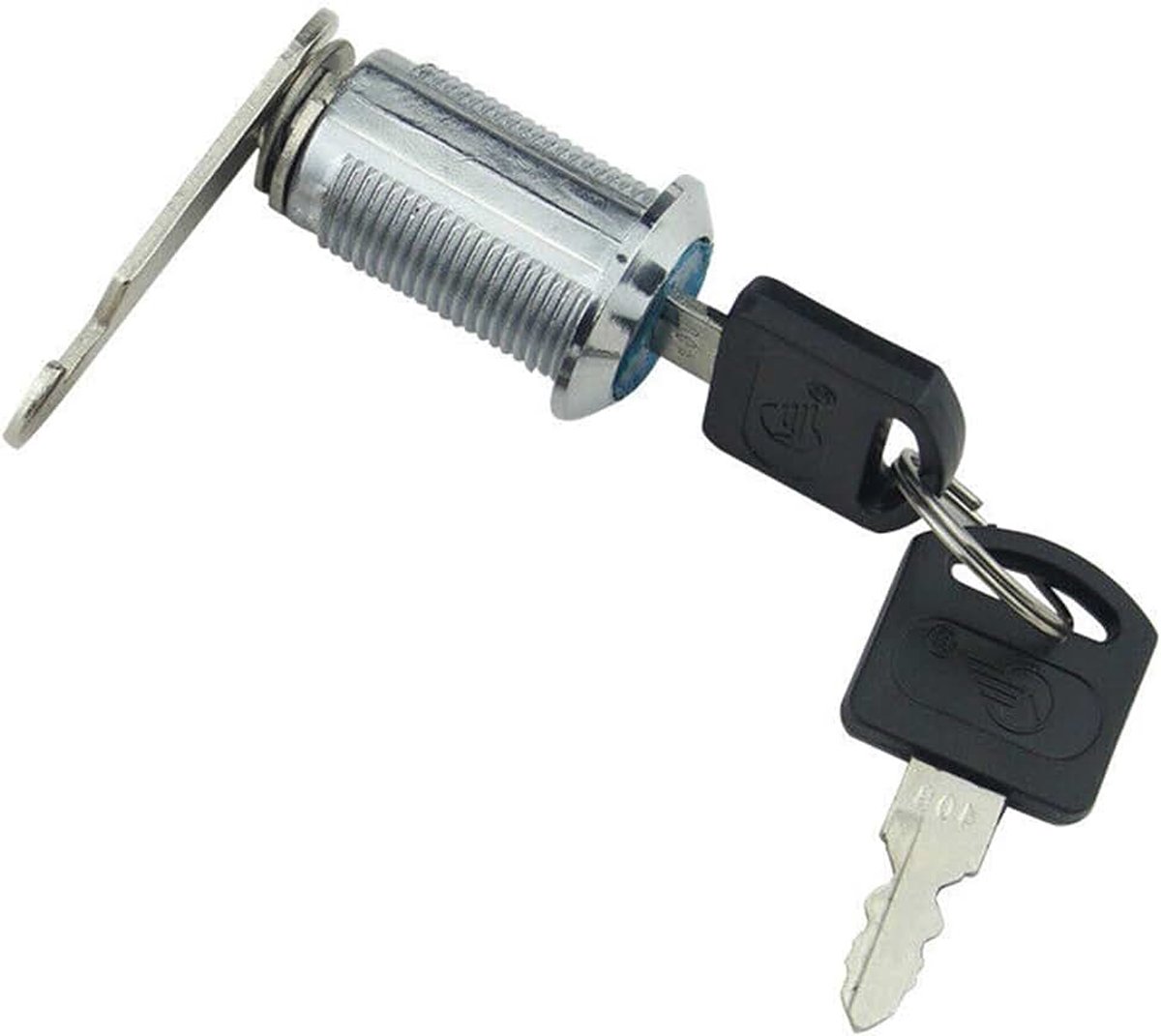 25 mm universeel cilinderslot - slot voor brievenbus/kast/lade | zinklegering | 2 sleutels inbegrepen