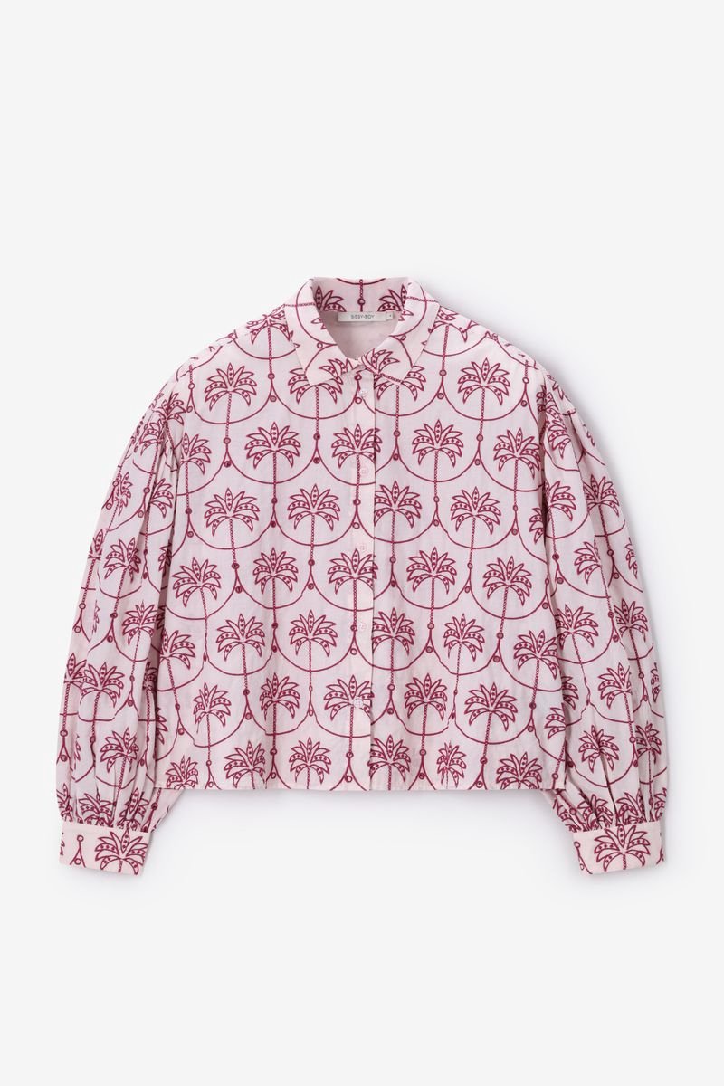 Sissy-Boy - Lichtroze blouse met embroidery