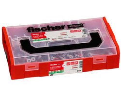 Fischer 561472 FIXtainer DuoPower / DuoSeal + S Assortimentsdoos pluggen 210 onderdelen