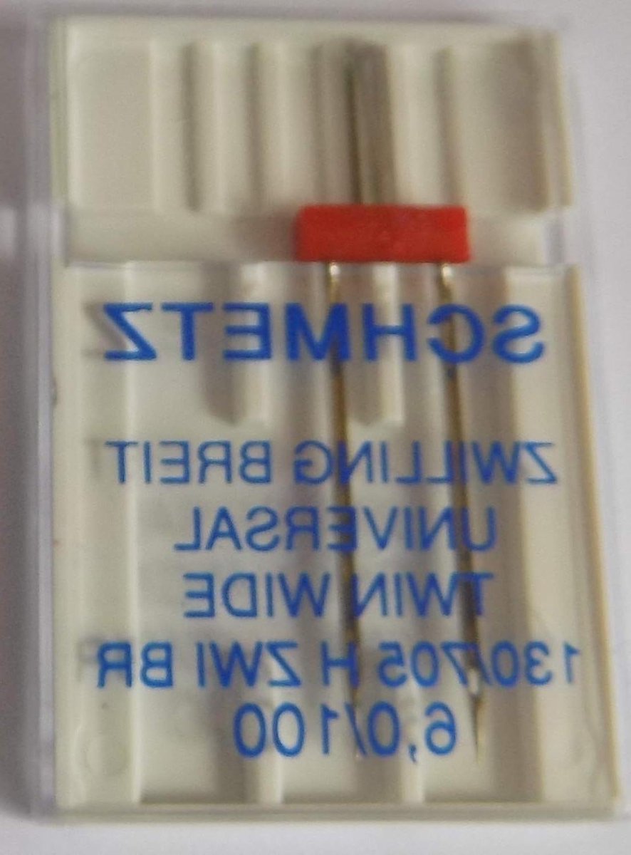 Naaimachine Naald - Dubbele Naald - Mooie Stiksels Maken - Precisie Naald - 6.0/100 - Zilver