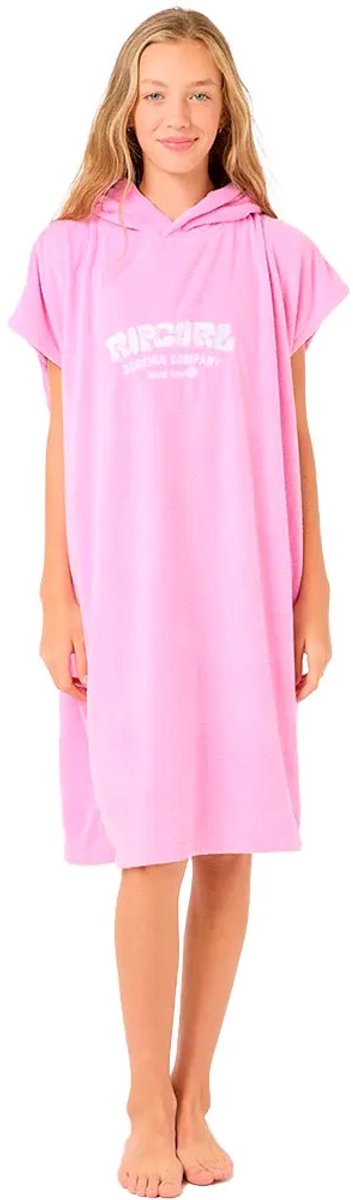 Rip Curl Classic Surf Poncho Roze S Kinderen