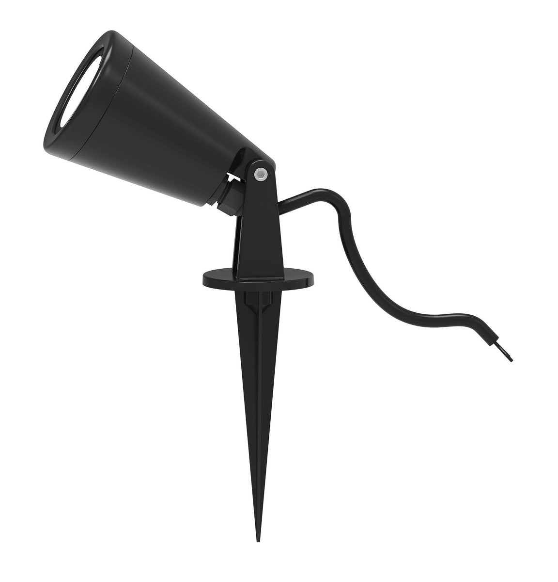 Yaku pinspot IP65 zwart, GU10-fitting, lamp niet inbegrepen, voor buiten, richt op bomen en struiken