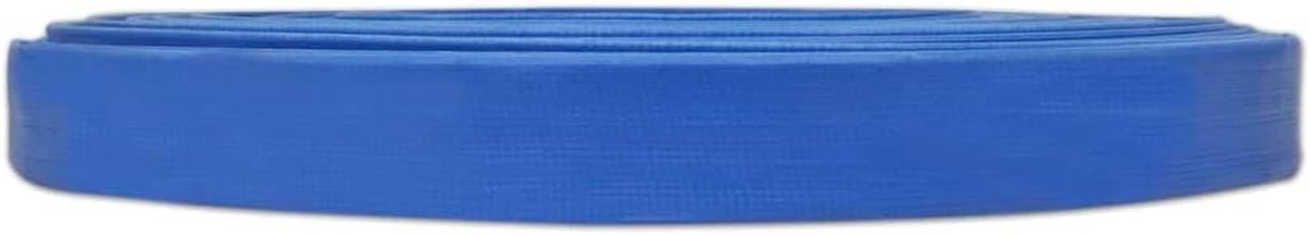 Platte Slang - Tuinslang PVC - Water Transport - Versterkt met Polyester - 100 meter 1 inch - Blauw – foto 2