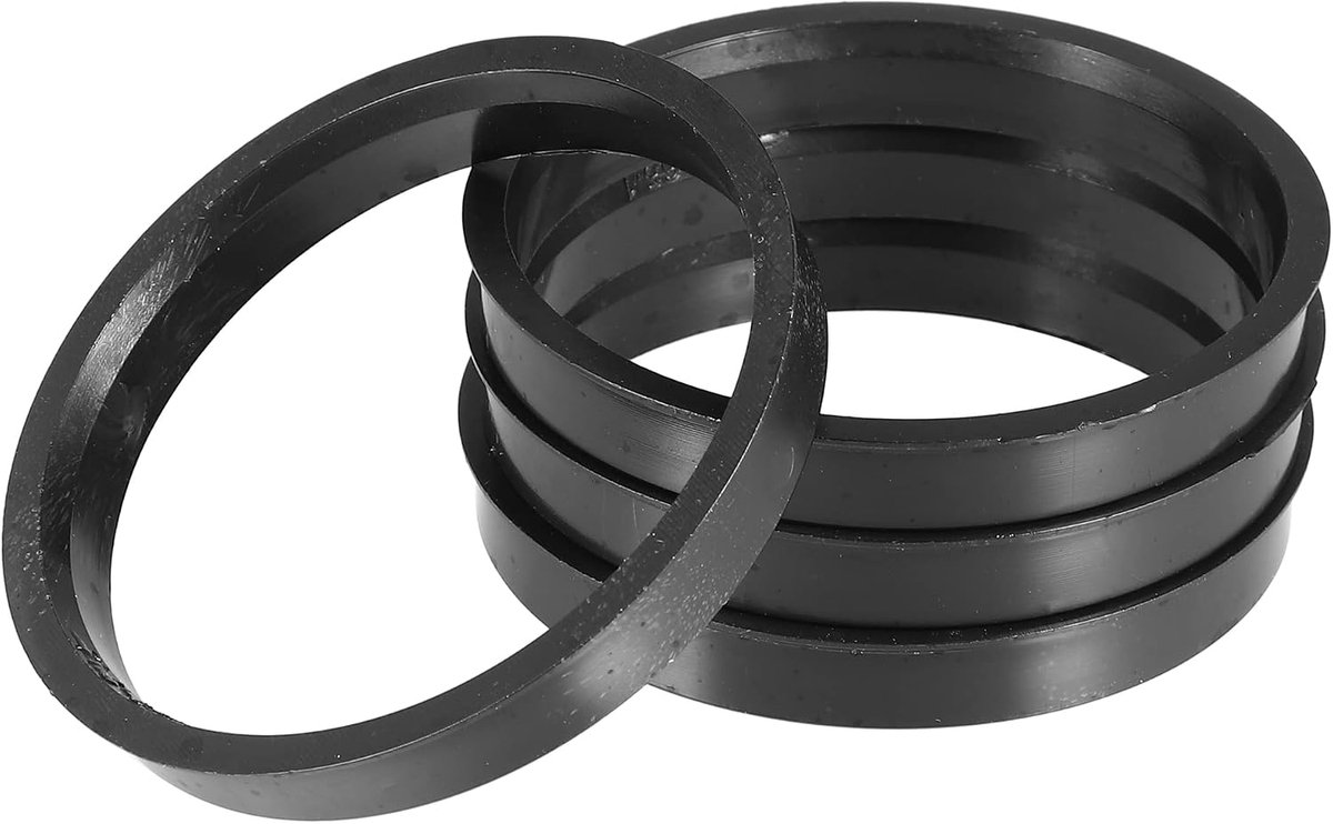 4 stuks 71,5 mm tot 65,1 mm universele auto knaastrierringen zwart