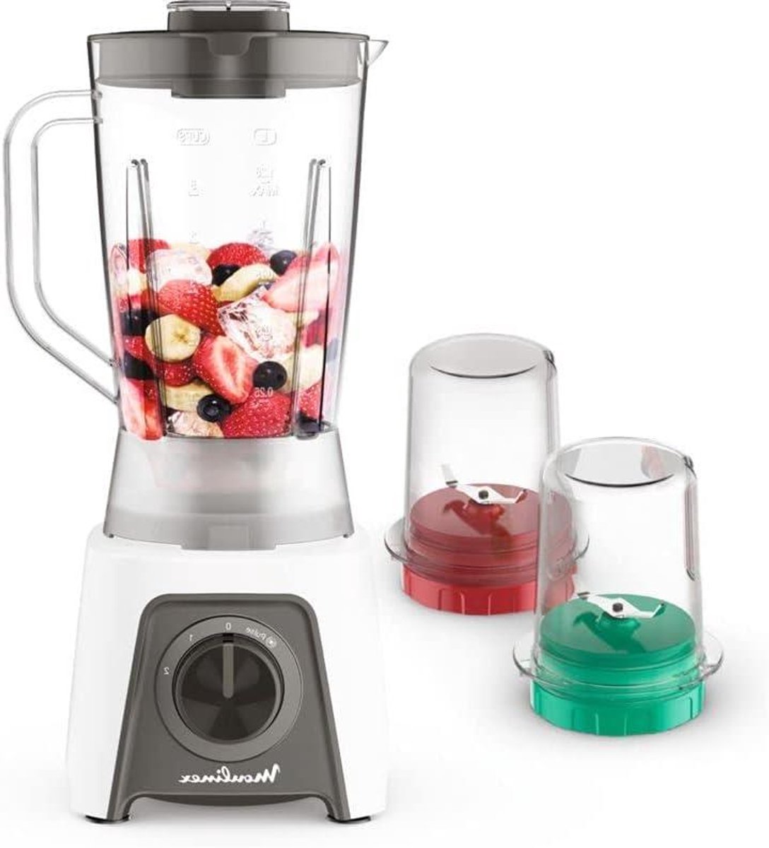 Blender en hakmolen - Keukenmachine mixer - Smoothies maken - Vaatwasmachinebestendig - 15 liter - Wit
