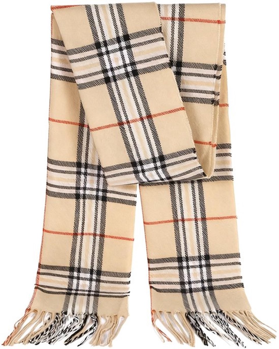 Sjaal Dames Warm - Tartan Sjaal - Geruite Sjaal - Stijlvolle Sjaal - Omslagdoek Dames - Feestelijk Geschenk - Winterdoek