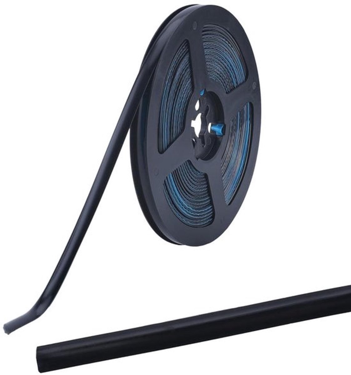 - Afdichtingstape voor badkamer - Zelfklevend - Zwart - Decoratieve afdichtingstape voor kachel, gootsteen - Geschikt voor tegels, keramiek - 6 m x 8 mm