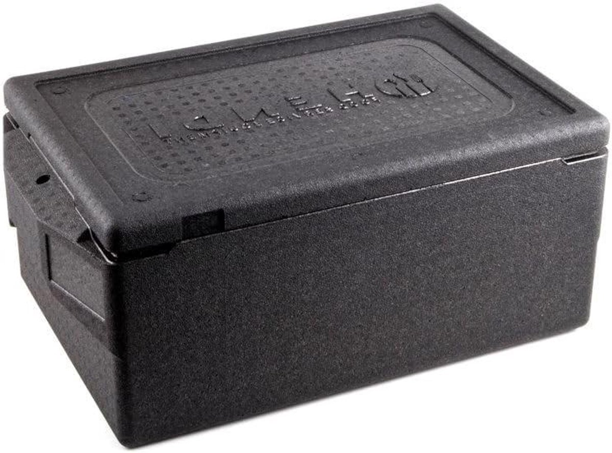 Thermobox - Isolatiebox Warmhoudbox - Voedsel Transport - Extra Sterke Isolatie - 39 Liter - Zwart