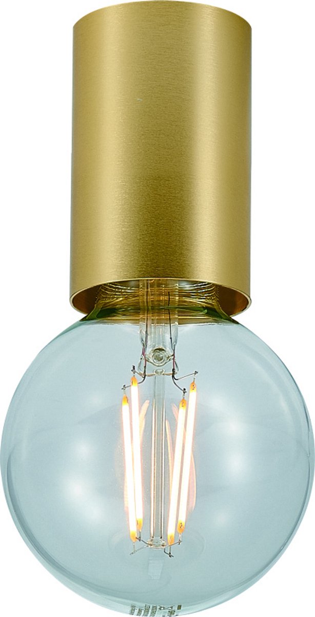 Bea plafondlamp in geborsteld goud, voor E27-lichtbron (max 40W, niet inbegrepen), Ø56 x 90 mm, IP20
