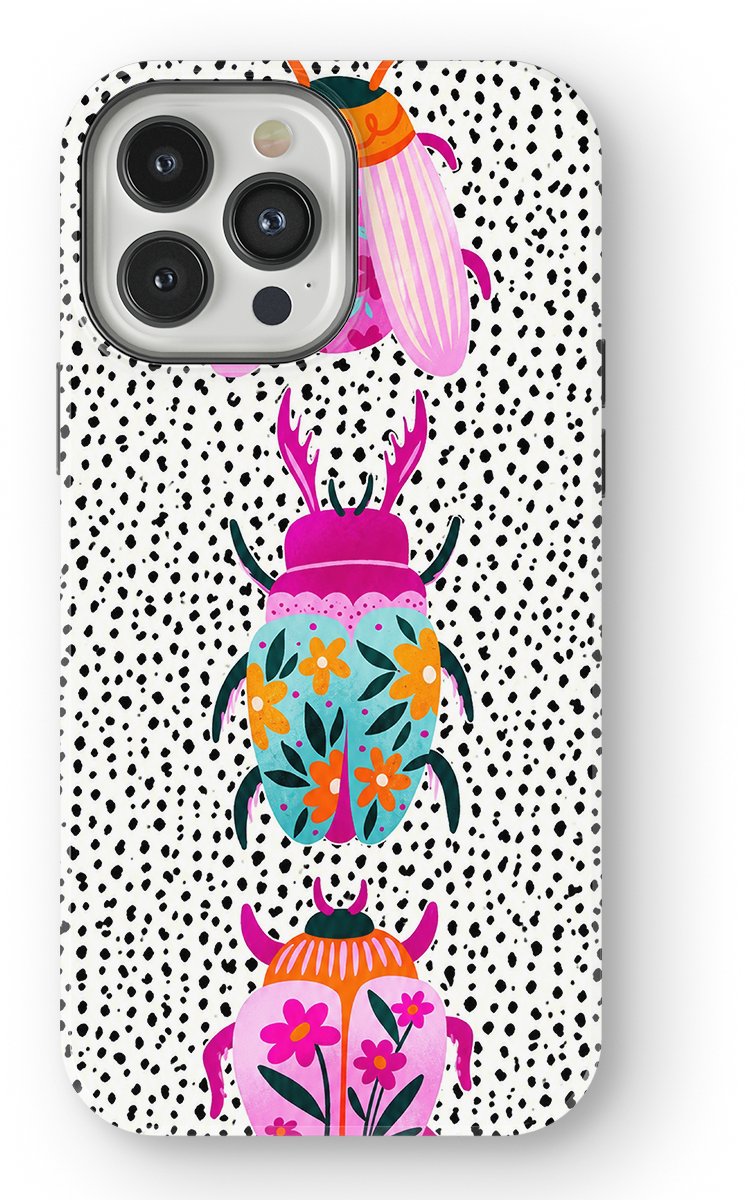 DripCase - Bugs Life Backcover met Mag geschikt voor iPhone 13 Pro Max - Beetle Bloom