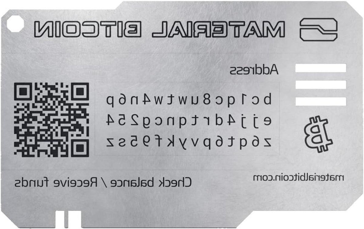 Fysieke Wallet - Digitale Kluis - Crypto Opslag - Ongevoelig Hacken - 16x11cm - Zilverkleurig