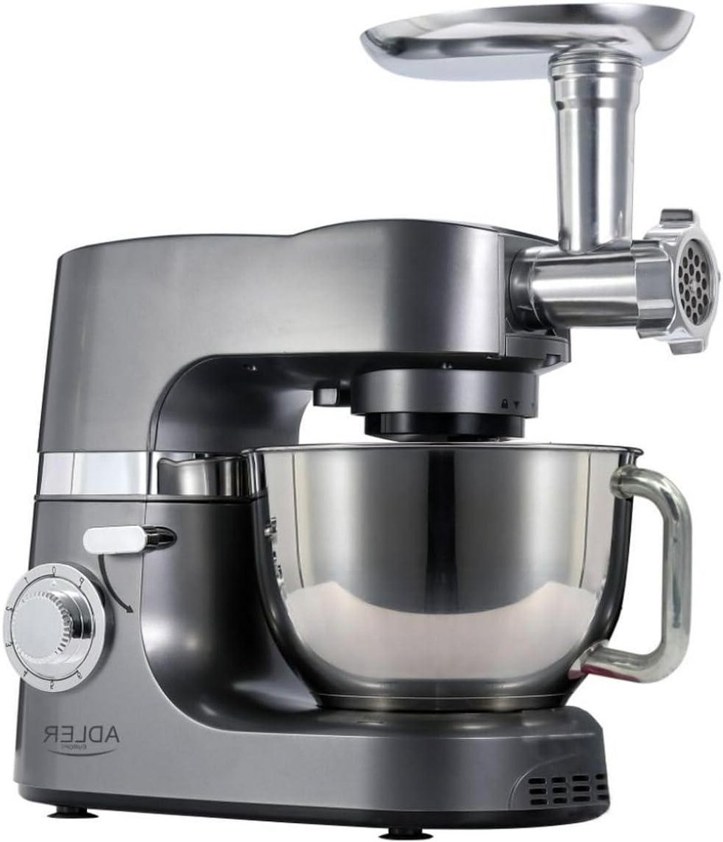 Keukenmachine - Planetaire Robot - Bakken en Mixen - Krachtige 2200W Motor - 7 Liter Kom - Zilver