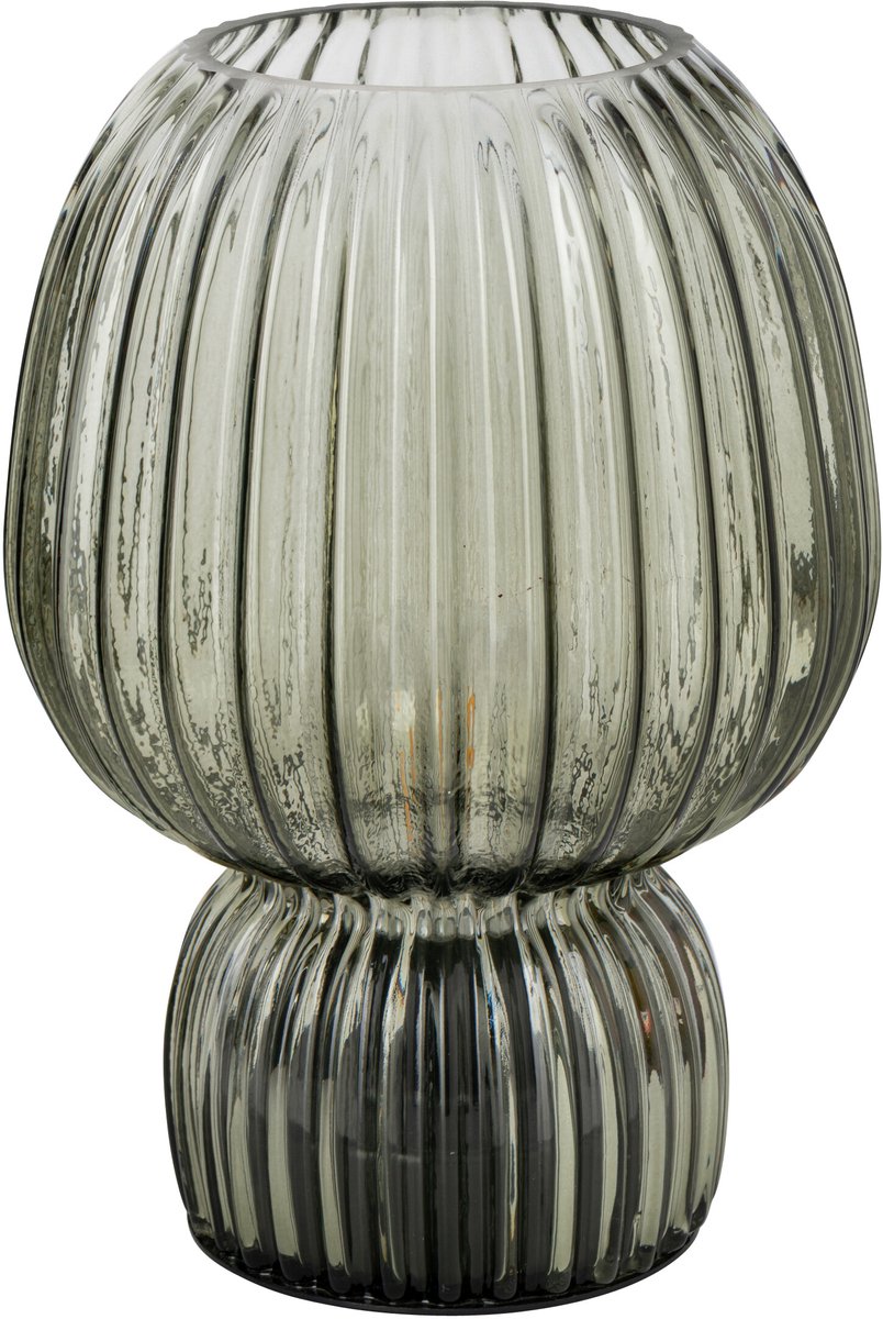 J-Line tafellamp - glas - olijfgroen