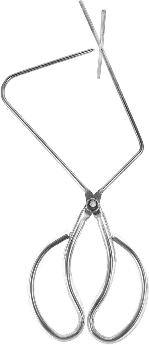 Glazuurtang Keramiek - Aardewerk Tang - Gelijkmatig Glazuren - Roestvrij Staal - 396 cm Lengte - Zilver