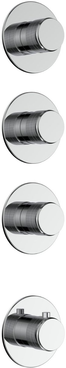 ALONI Stria afbouwdeel douchemengkraan – 3-weg – thermostatisch – chroom