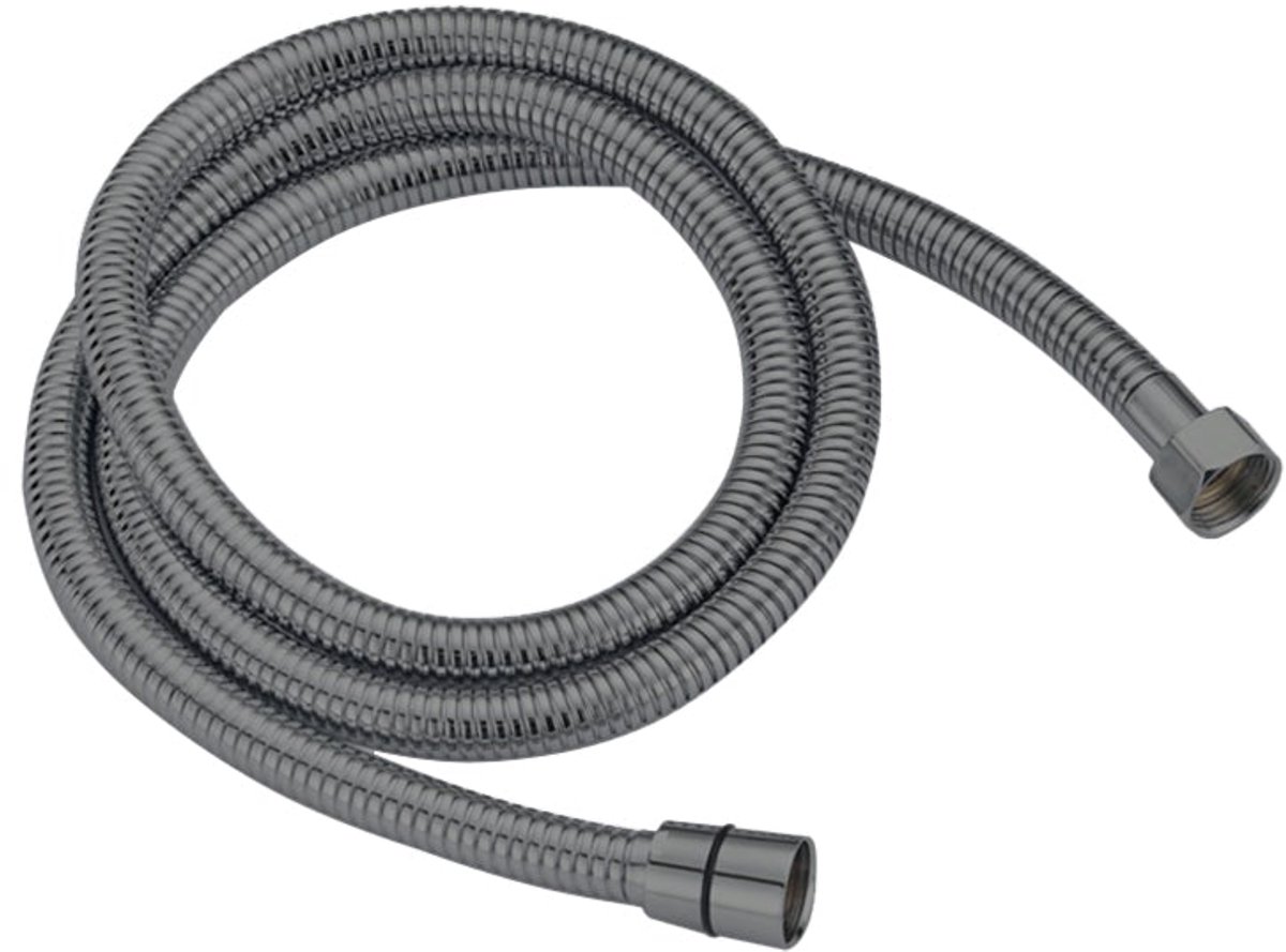 DutchLine - RVS Doucheslang 1.5m - Extra Sterk - Anti-Twist – Gunmetal