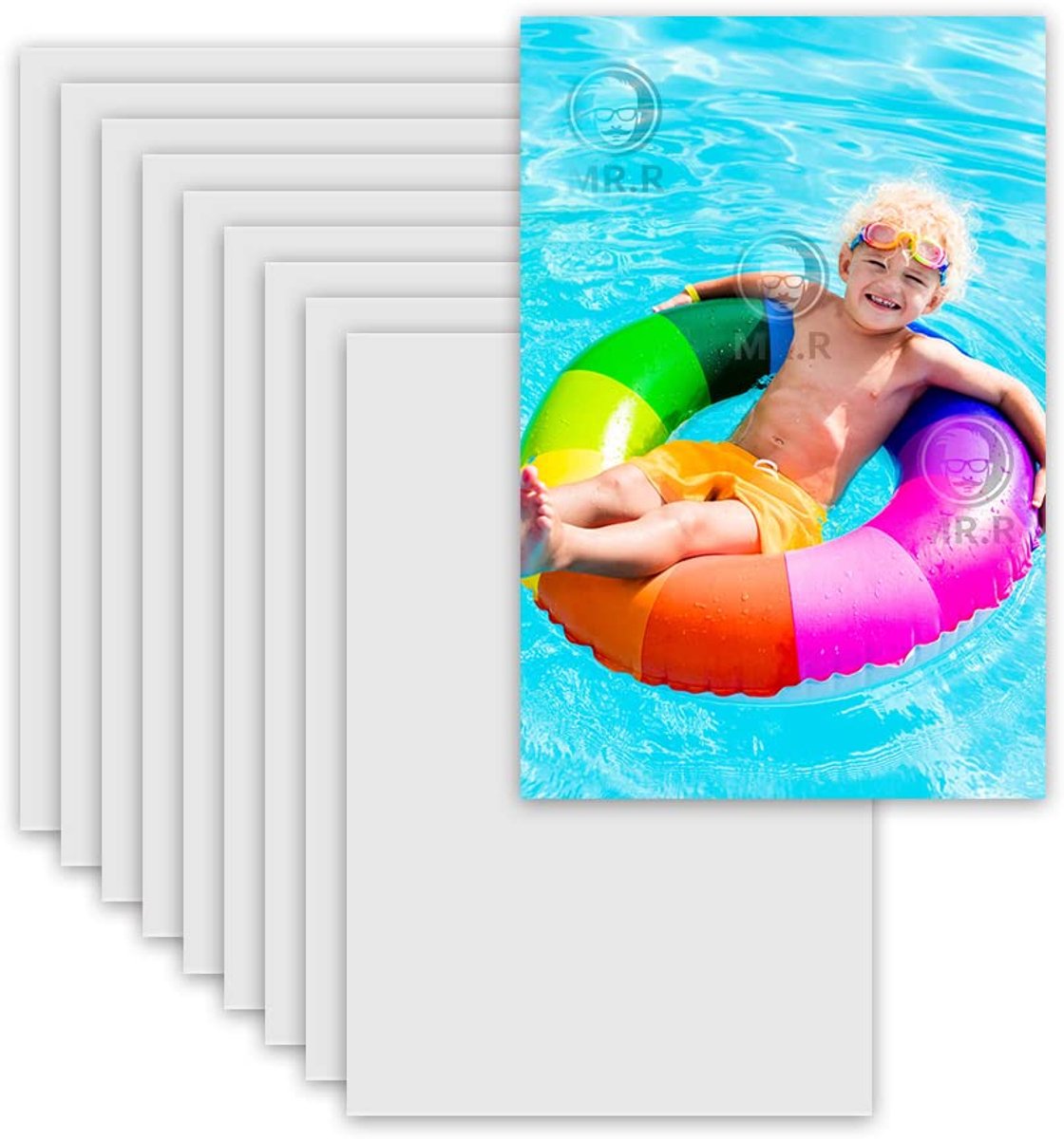 10st 4 "x 6" Sublimatie Blanks Aluminium Metalen Plaat Mat Puur Wit Foto Blanks Aluminium Vel voor Warmteoverdracht Afdrukken 0.22mm Dikte