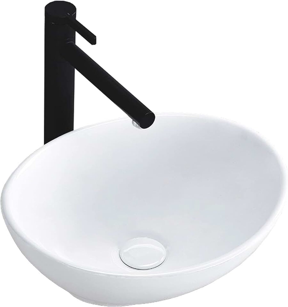 U0623, Wastafel op aanrecht SOFIA MINI, White