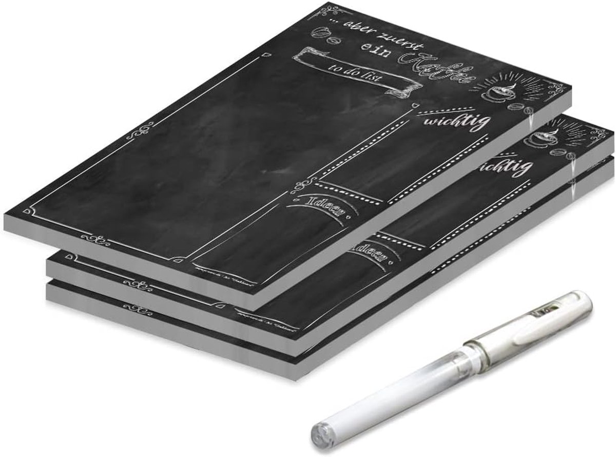 To-Do-lijst "Chalkboard", A5, 3 stuks