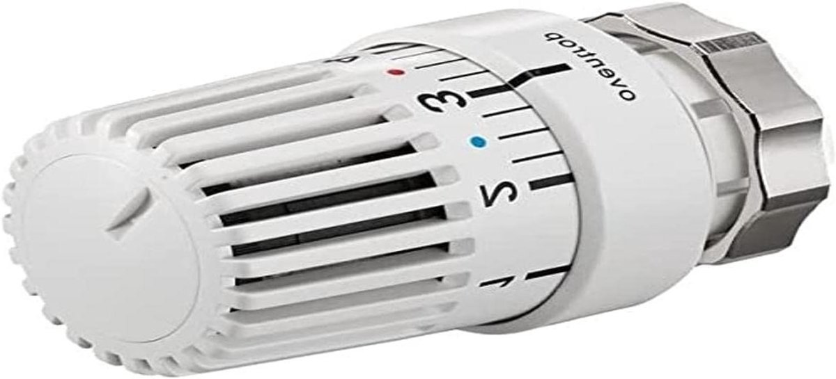 Thermostaatkop - Radiator regelknop - Verwarming regelen - Geen adapter nodig - 34 mm aansluiting - Wit