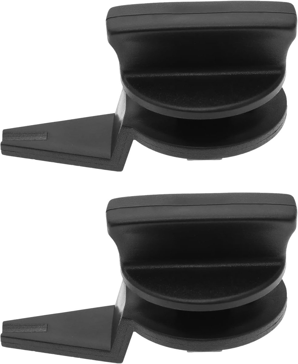idea 2 sets waarschuwingsdriehoek dekselknophouderbeugelvervanging 1J0867467 3C9867467 1J0867468 3C9867468 Compatibel met Touran Compatibel met Bora Plastic Zwart