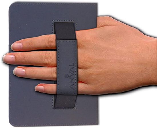 Beschermhoes e-reader - eBook hoes ereader cover - Veilig lezen - Handhoudsysteem - 7 inch - Zilver — afbeelding 4