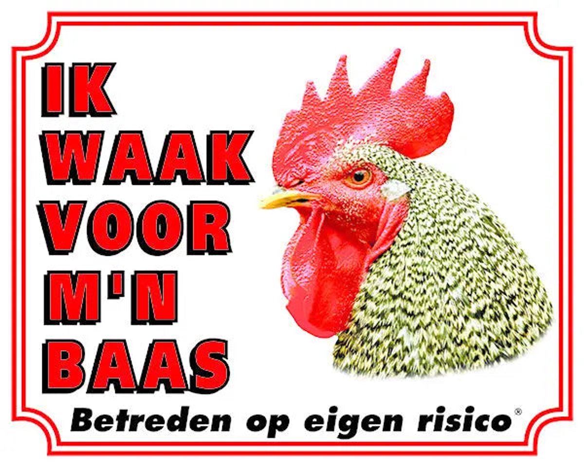 Bol.com Haan Waakbord - Ik waak voor mijn Baas aanbieding
