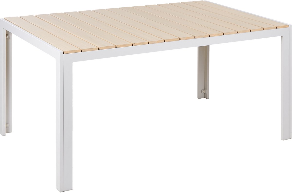 COMO - Tuintafel - Lichthout - 90 x 150 cm - Kunsthout