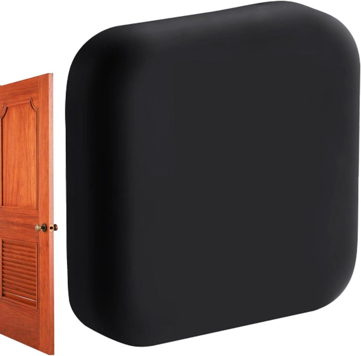 Deurstoppers Muurbeschermer - Deurbumper Wandbescherming - Muren Beschermen - Anti-Stoot Effect - 42x41x41 mm - Zwart