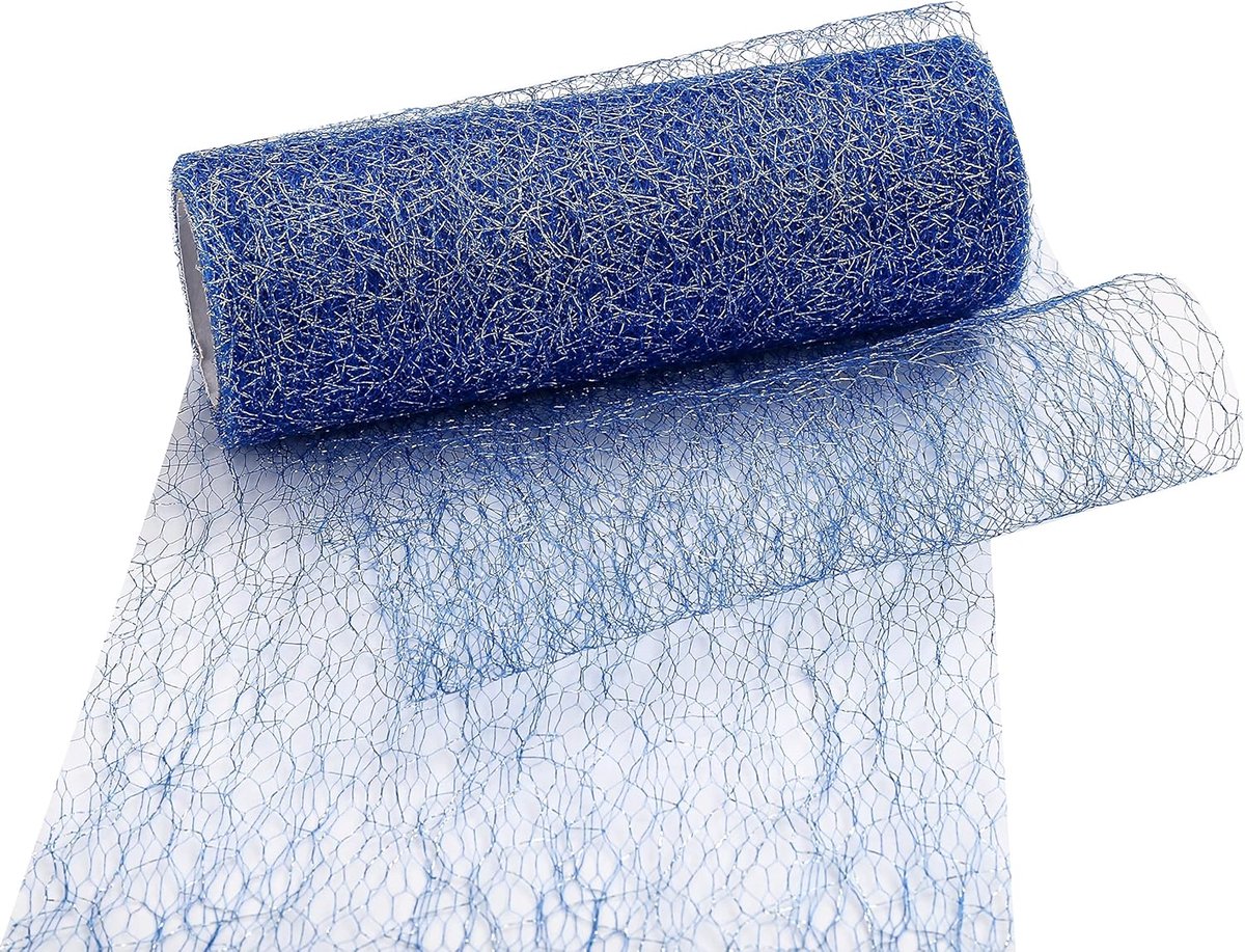 Tafelloper goud zilver bloemenpatroon vlies alleen handwas 150 x 900 cm blauw roze turquoise