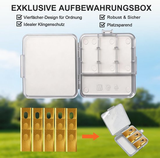 24-delige set titanium snijmessen voor MOVA 600/1000 LiDAX Ultra Navax AWD — afbeelding 3