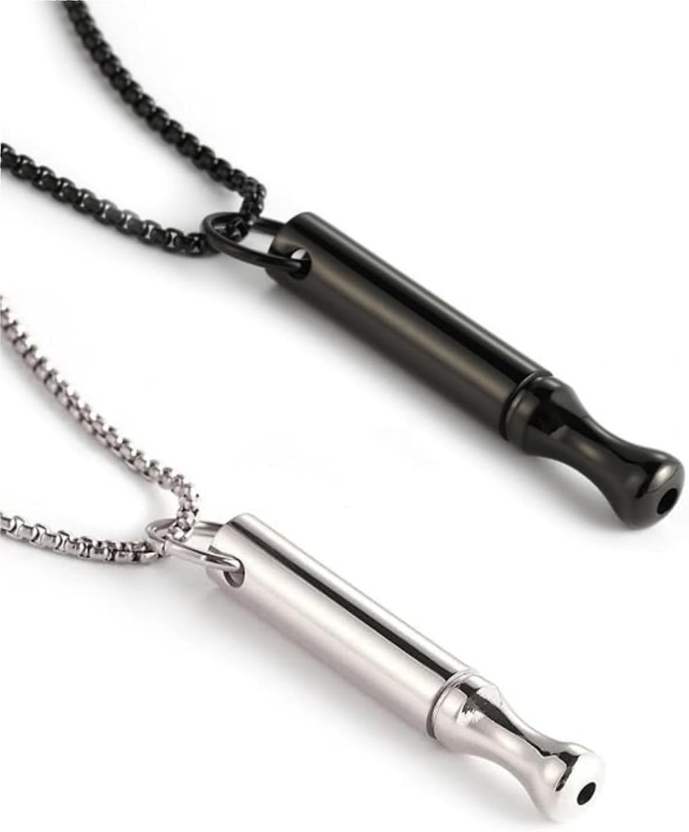Stoppen met roken hulpmiddel, 2 stuks V2 halsketting Rauchfrei originele ademhalingsketting voor stoppen met roken angst ademhalingsketting voor meditatie, beruhigung, ontspanning stoppen met roken