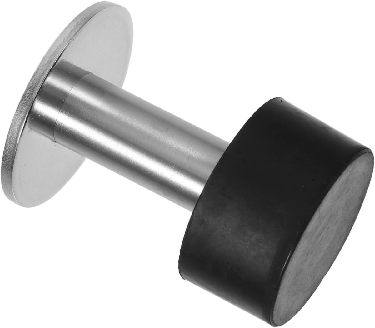 Deurstoppers - Deurhouder Bumper - Deuren Dempen - Roestvrij Staal - 6 cm - Zwart