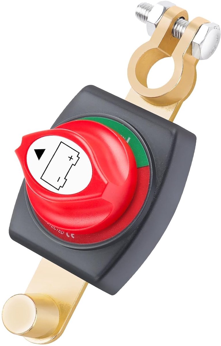 Batterij Scheidingsschakelaar 12V-48V, Auto Batterij Hoofdschakelaar Scheidingsschakelaar Waterdicht, Batterij Hoofdschakelaar voor Auto Truck Motorfiets Wohnmobile Marine Boot