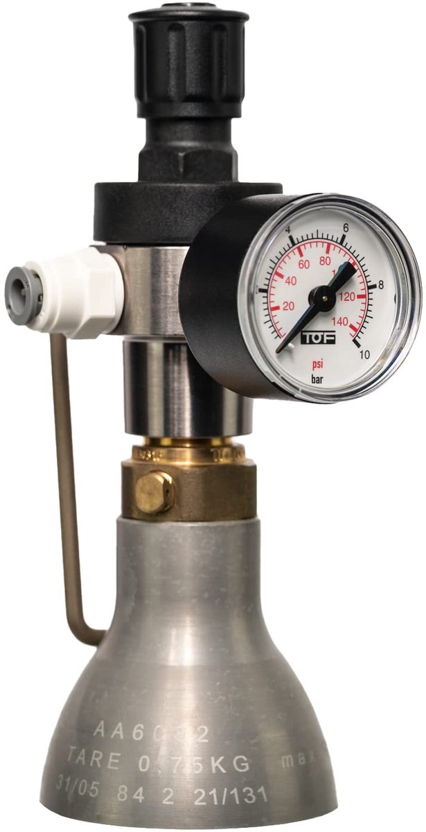 SnelShoppen - Ombouwset voor Quooker Cube op Standaard 425g/450g CO2-Cilinder - Compatibel met Soda Cilinder (2e Gen ZONDER Cilinder) voor Keuken en F