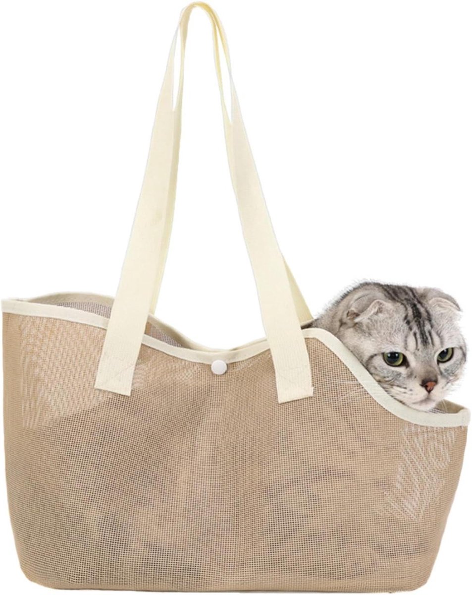 Transporttas Katten Rugzak - Draagtas Kittens - Dierenarts Bezoek - Geventileerd Mesh Materiaal - 383 x 335 x 69 cm