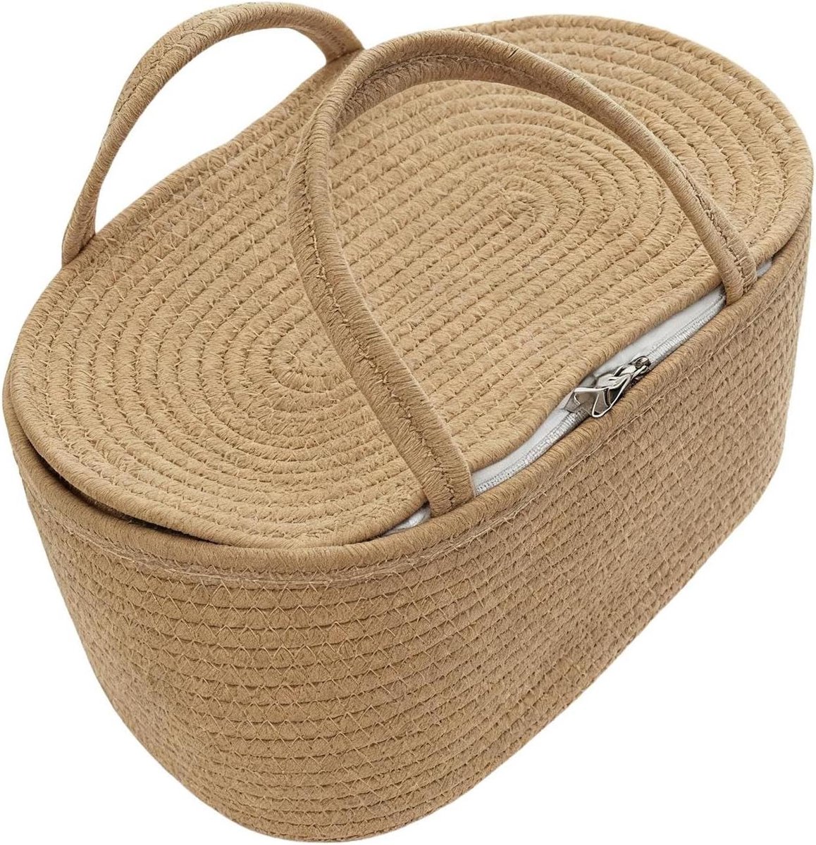Luier Organizer - Draagbare Tas - Baby Benodigdheden - Verstelbare Compartimenten - 37 x 26 x 18.5 cm - Bruin