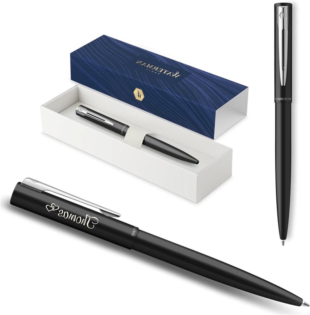 Luxe Balpen - Schrijfgerei Pennen - Schrijven en Cadeau - Met Gravure Mogelijk - Standaard - Zwart