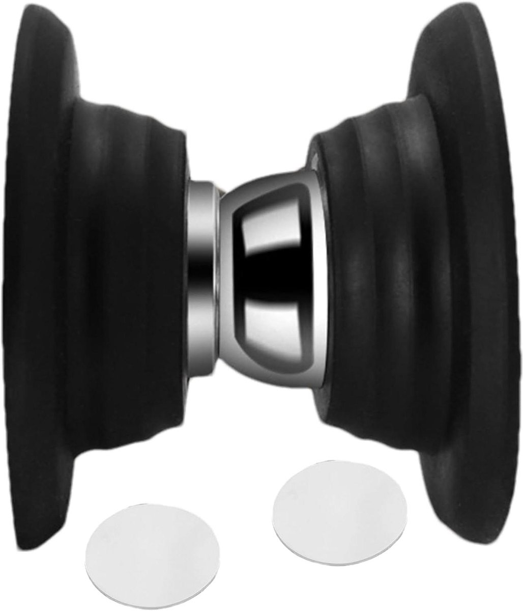 Magneetdeurstopper - Deurvanger Deurhouder - Stil Deuren Openen - Geen Boren Nodig - 5.5 x 5.5 x 5.5 cm - Zwart