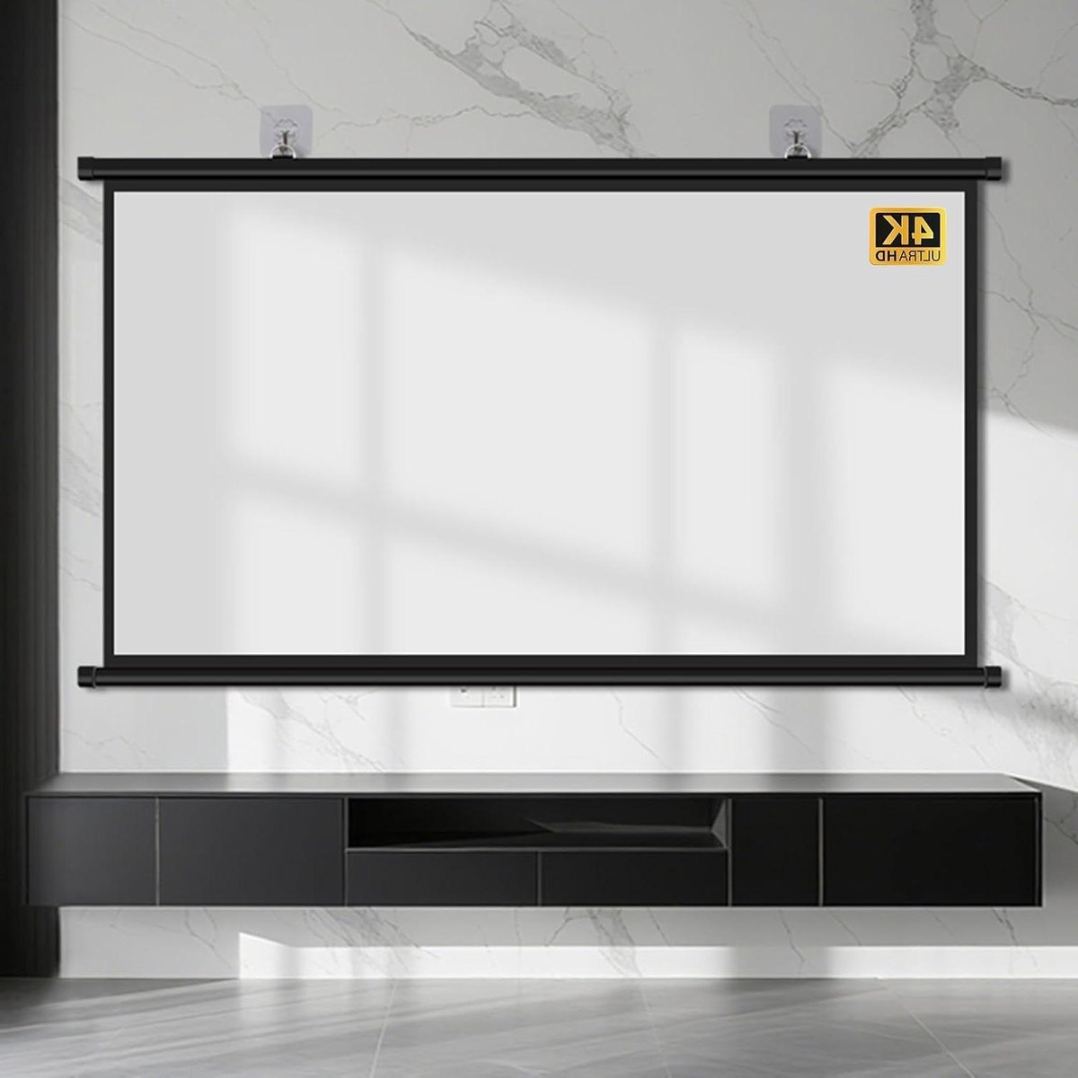 Projectorscherm - Projectie scherm - Thuisbioscoop - Kreukvrij wit glasvezel - 50 inch - Wit