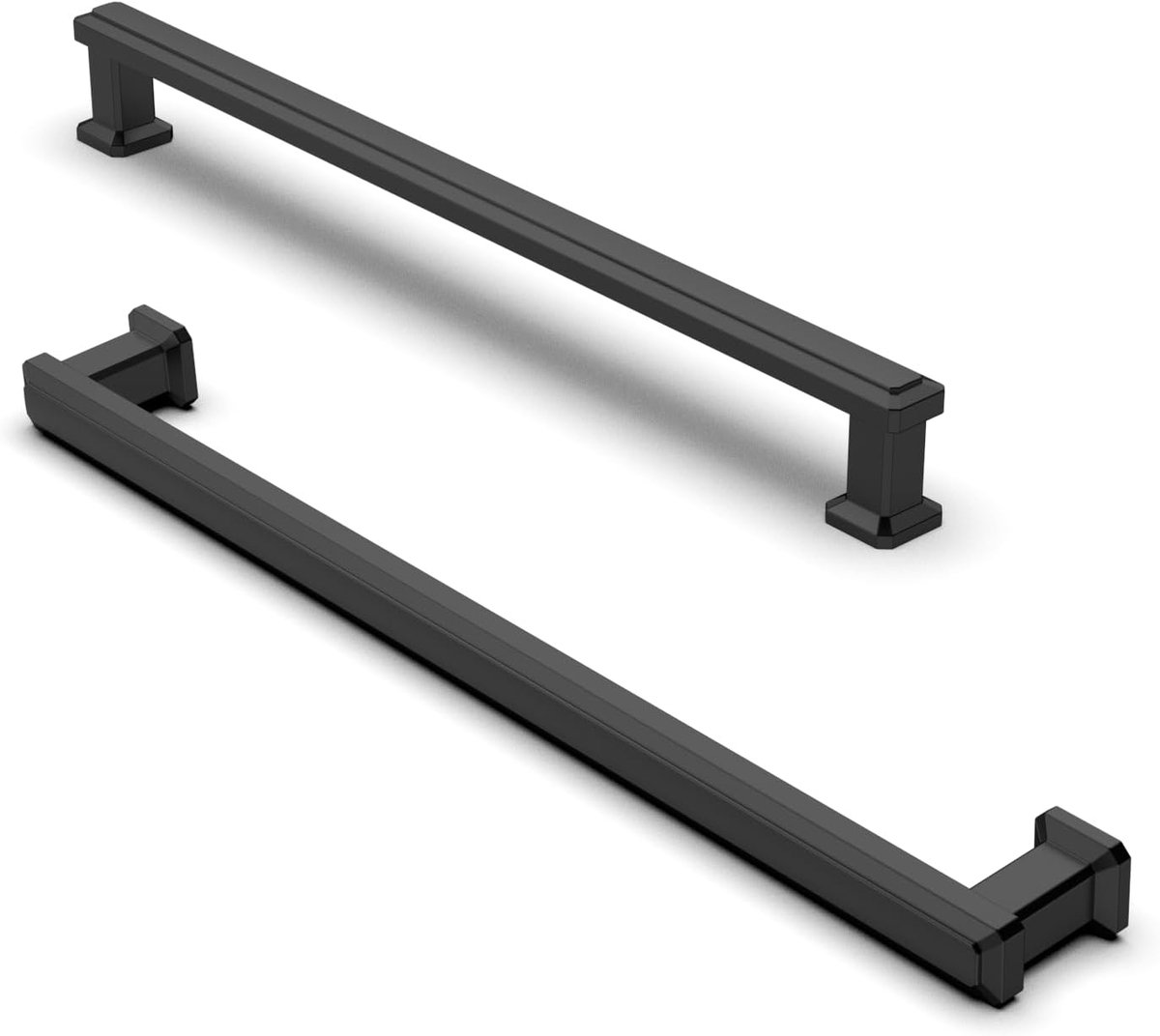 10 stuks kasthandgrepen, meubelhandgrepen, 192 mm hartafstand, mat zwart, keukenhandgreep, ladehandgreep, zinklegering, meubelgrepen voor keukenkastjes, ladehandgrepen